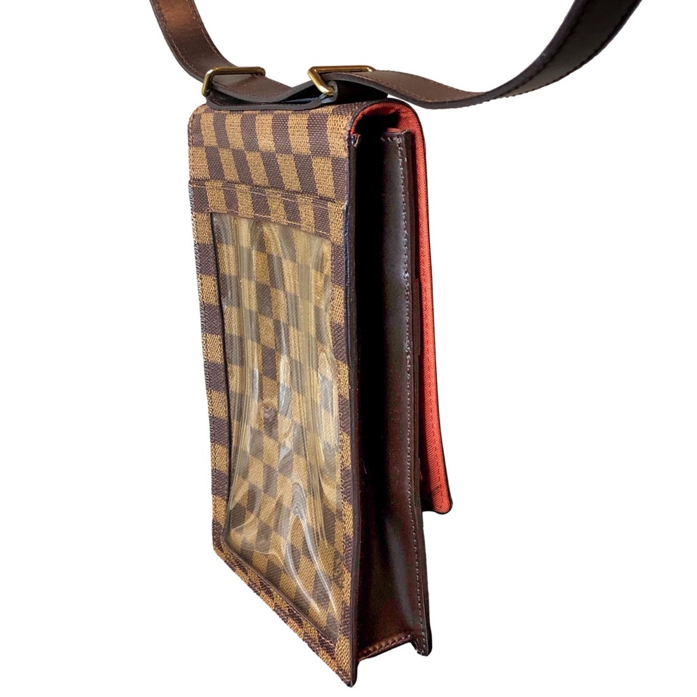 Authentic LOUIS VUITTON Portobello PM Damier Ebene Crossbody Shoulder Bag - Picture 7 of 17